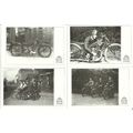 COTTON MOTOR CYCLES Four Postcards (Sabrina Gra...