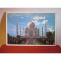 TAJ MAHAL, AGRA , INDIA. used postcard ??? post...