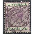 Cyprus 1921 SG81 30 Paras Violet & Green Fine U...