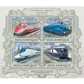 MOZAMBIQUE 2013 SHEET MNH EUROPEAN SPEED TRAINS...