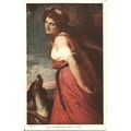 Art LADY HAMILTON (Romney) Postcard (Medici 48)
