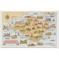 Isle of Wight Map Postcard 213