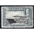 St Lucia Sg116 2d Black & Grey m/mint (G8)