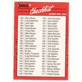 1990 Donruss Baseball Checklist unmarked card #200