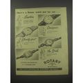 1954 Rotary Watches Advertisement - Captain, Designer, Twenty-First, Bride