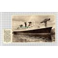 C2543) World's Longest Liner Ship FRANCE St Naz...