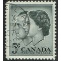 Canada 1957 Royal Visit 5c Black SG500 FU