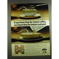 1971 Quaker Instant Oatmeal Advertisement - If you have time for instant coffee