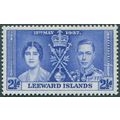 Leeward Islands 1937 2½d bright-blue Coronation...