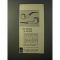 1953 Mark Cross Pipes Advertisement - Pipe Dreams in Leather