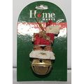Polyresin Reindeer on a Metal Bell Christmas Tr...