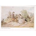 Ludwig Richter Begegnung Postcard unused VGC