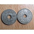 France Republic 1935 10 Centimes Coin