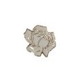 White Rose Pin Badge Fun Comic Flower Yorkshire...