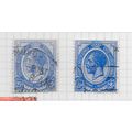 AFRICA SOUTH 1913 TWO PENCE HALFPENNY SG7 x2 SH...