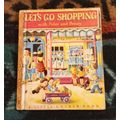 Old Vintage Little Golden Book Lets Go Shopping...