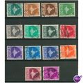India stamps 1957-58 - Map Of India Set - used 1
