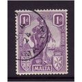 MALTA 1924 SG126 1d BRIGHT VIOLET FINE USED #1