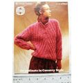 Vintage: Sirdar 6969 sweater, brushed tweed