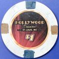 Hollywood. $1 Casino Chip. St Louis, MO. Z53.