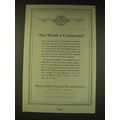 1936 Bank of New York & Trust Company Ad - Not worth a continental