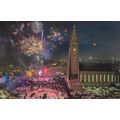 K1607: Reykjavik at New Year's Eve at Hallgrims...