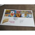 1990 GB First Day postal Cover - Smilers Greeti...