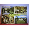 multiview, WARWICK CASTLE. unused postcard by M...