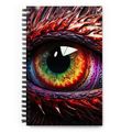 Human and Dragon Eye Fusion Spiral Notebook