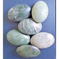 1X Jade hot stone massage oval cold natural sto...