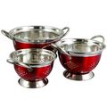 Oster Metaline 3 Pack Round Asian Colander, Met...