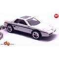 VERY RARE KEYCHAIN 84/88 WHITE PONTIAC FIERO 2M...