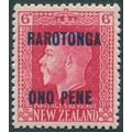 Cook Islands 1919 6d carmine Perf 14x14½ SG52a ...