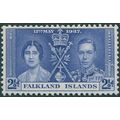 Falkland Islands 1937 2½d. blue Coronation SG14...