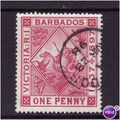 Barbados 1916 sg 181 1/4d Deep Brown Fine used