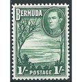 Bermuda 1952 SG115a 1/- Bluish-Green Mounted Mi...