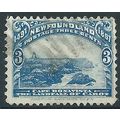 Newfoundland 1897 SG68 3c Bright Blue Fine Used...