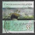 CKI 2009 55c 'ENGLISH EAST INDIAMAN' FINE USED ...