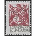 Mi 18 A (*): 6 Mk. lilac-red/grey Definitive, w...