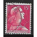 FRANCE 1955 15F RED FRANCE SG 1238 FINE USED#2