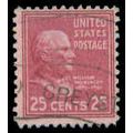Used 829 25c William McKinley Barely Clears M08106