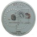 Indiana State Quarter Fridge Magnet