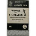 1979 programme Widnes v. St. Helens, John Playe...