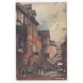 Butcher's Row Shrewsbury Art Postcard Shropshir...