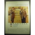1958 Martell Cognac Ad - Michel Martell (right)...