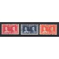 New Zealand - 1937 - Coronation (sg599-601) Use...