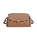 Genuine Leather Women Large Casual Handbag Apricot