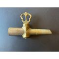 Antique Brass Barrel / Hose Tap Spigot.