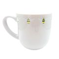 Bee Grey Ceramic Mug 9.5 CM White Inner Bee Hap...