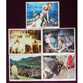 BEN-HUR (1973) 5 UK FOH / Lobby cards ***Charlt...